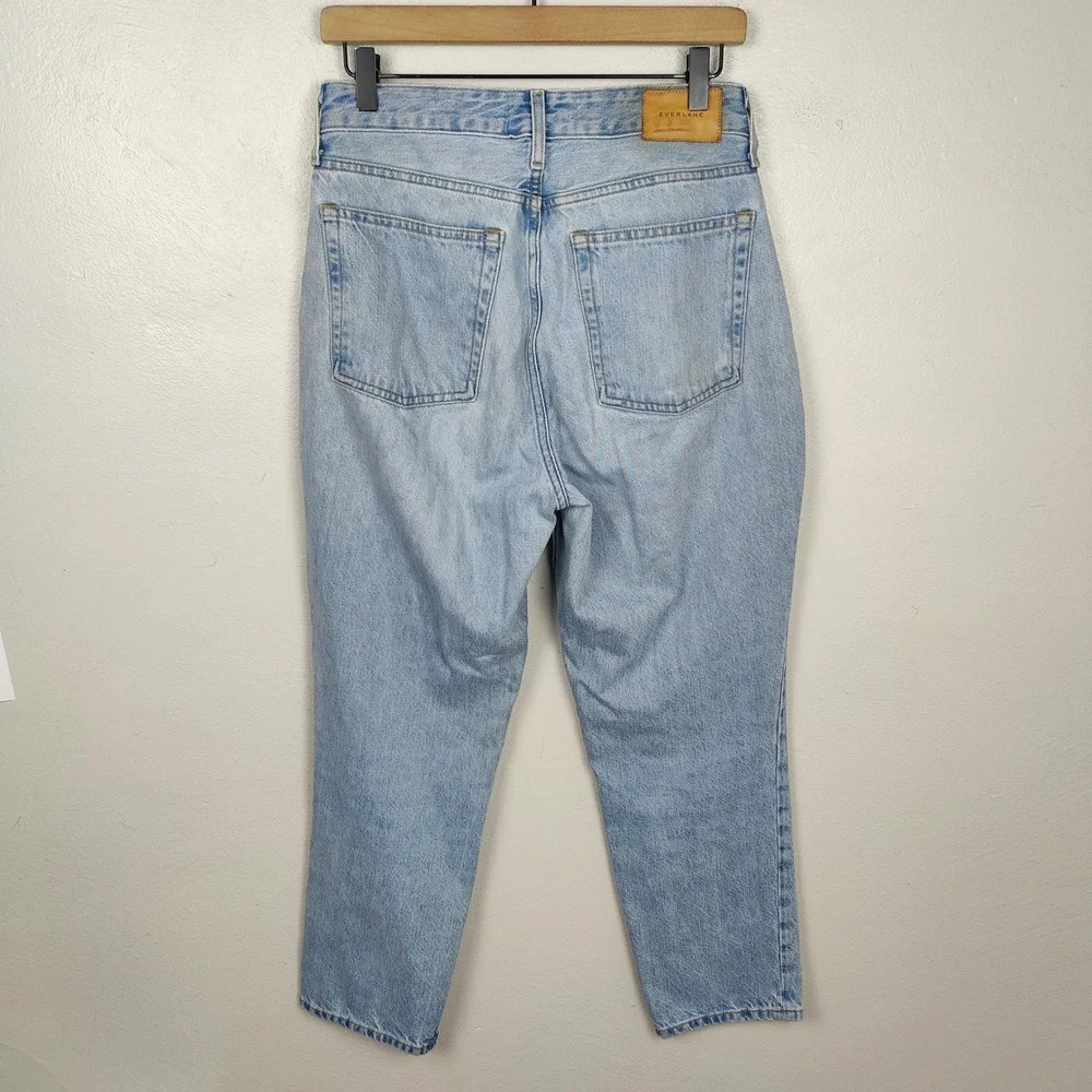 Everlane The Curvy 90s Cheeky Straight‎ Jean Womens 28 Light Wash Organic Cotton - Picture 6 of 11